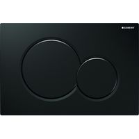 Geberit Sigma01 Betätigungsplatte, glänzend schwarz