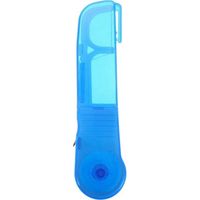 porte-fil dentaire remplaçable, distributeur de fil dentaire avec bobine intégrée et fil plat, support de rechange pour 30 mètres de fil dentaire (bleu)-Blue