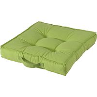 Quadratkissen in gepolsterter Baumwolle 50x50 cm mit Wohnzimmergriff - Green