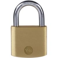 YALE Lucchetto in ottone Y110B/30/115/1 corpo 30mm, arco in acciaio, 3 chiavi