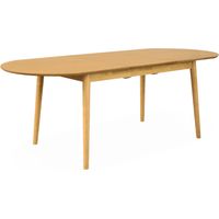 sweeek - Ausziehbarer ovaler Esstisch für 6 bis 8 Personen, 160-210cm