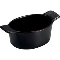 Le Coq Rupis Mini casseruola ovale set 6 stoneware Nera 5,5x10