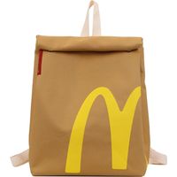 Sac en papier drôle rétro sac à dos en toile classique sac de grande capacité personnalisé à l'épaule sac à dos en toile décontracté