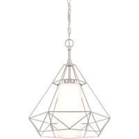 1-Light Pendant Art Deco Nickel