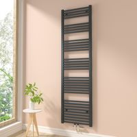 Heilmetz Toallero Secatoallas Radiador No es eléctrico Baño Radiador Para sistemas de calentamiento de agua Antracita 180x50cm 654W