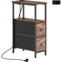 TABLE Polyvalente Fonctionnelle Élégante Sturdy Bois Marron Rustique 40.00 x 20.00 x 63.00