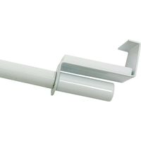 Gardinia 2620 - Asta per tenda estensibile in metallo, Ø 9 mm, allungabile da 40 a 60 cm, colore: Bianco
