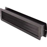 Lüftungsgitter Türlüftung Schwarz matt 465x105mm Badezimmerlüftung Türlüfter