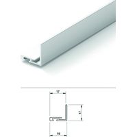 Cornière basse de placard coulissant CCLA/25 - 2550 mm - blanc - SEED GAMMISTE