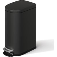 Pedal Bin - Narrow Bathroom - Black, 10L - for Bathroom, WC, Home