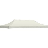 Toit de tente de réception-Toit de remplacement 3 x 6 m Crème