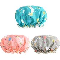 Bonnets de douche, lot de 3