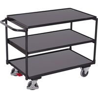 VarioFit Tischwagen mit 3 Ladeflächen RAL 7016