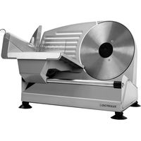 Affettatrice elettrica 200w affetta taglia salumi pane formaggio lama cm 19 per casa comoda per tutti gli usi in acciaio dictrolux
