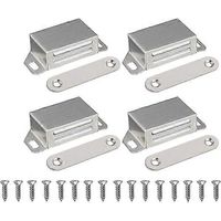 Aimant de porte de placard à fermeture magnétique - Aimant de porte à verrouillage magnétique, aimant pour meubles, aimant de placard en acier inoxydable de 10 kg de puissance