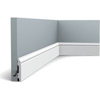 SX165 Plinthe décorative rigide 7x1x200cm – Polymère pour intérieur – Compatible avec colle Orac – Conditionnement à l'unité
