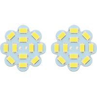 Lot de 2 ampoules G4 SMD 12/24V diamètre 30mm connexion arrière