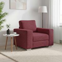 Canapé-Sofa Bordeaux 100 x 80 x 82 cm tissu
