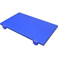 Tagliere Professionale in Polietilene blu 60x40x2 cm uso pesce crudo HACCP Certificato ANTICONTAMINAZIONE Alimentare professionale Con Fermi Inox