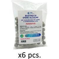 Recambio de bola alcalina 100g Paquete de 6 bolsas MKRNC35 de 100g cada una Aumenta el pH del agua protege las tuberías y el medio ambiente