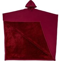 Poncho polaire grande taille unisexe, capuche intégrée, plaid portable canapé/lit
