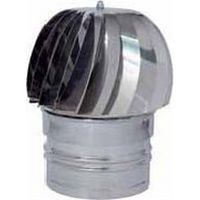 FUMAIOLO GIREVOLE GLOBO INOX Tondo (attacco maschio) � cm.25