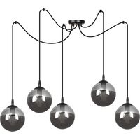 Lampadario Emibig GIGI 5, 5xE14 nero grafite dimmer