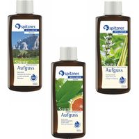 Spitzner Saunaaufguss Vorteilspack 3er Alpenkräuter Salbei Zitronengras je 190ml