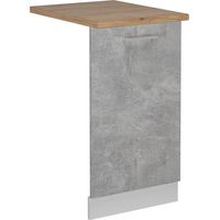 Panneau de lave-vaisselle R-Line, Béton, 45cm , PT Chêne, Vicco