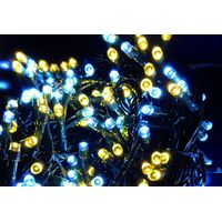 Lumières LED blanches chaudes et froides de 25 m avec jeux.