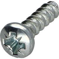 Vis Euro Tête cylindrique bombée TCB POZI et fendu 6X14 Diamètre de tête: 9.5 Acier zingué à-1000 pièces