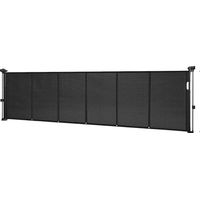 Mophorn Puerta retráctil ajustable hasta 280 cm de ancho y 87 cm de alto, barrera de seguridad extensible con panel de malla transpirable, ideal para escaleras, puertas y pasillos