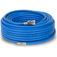 Eberth – Tuyau à air comprimé 30m – Diamètre intérieur 6mm – Pression 20 bar – Flexible pour compresseur – Raccord rapide 1/4"