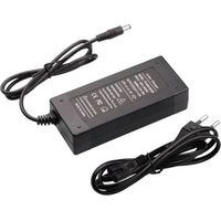 Chargeur trottinette electrique 42V 2A, Chargeur Batterie Vélo électrique 36V Lithium Adaptateur Universel DC5.5 2.1MM