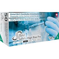 Einweghandschuhe Nitril, HIGH RISK PRO, puderfrei, Gr.3XL