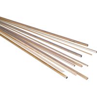 Profilato a T Ottone (L x L x A) 500 x 2 x 2 mm