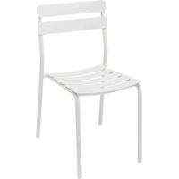 Chaise de terrasse en aluminium blanche