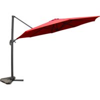 Parasol déporté et rotatif diamètre 3,5 m terracotta CASTILLO