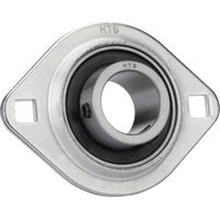 HTB SBPFL 205 Cuscinetto flangiato Lamiera d'acciaio Ø foro 25 mm Distanza tra i fori 76 mm