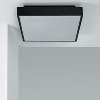 Plafón Cuadrado para Exterior IP65 Julius Negro