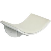 Étagère murale pour chat, surface douce et confortable, supporte jusqu'à 10 kg, 41 x 28 x 21 cm, blanche.