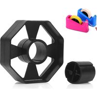 Replacement Tape Dispenser Wheel 25mm, Sellotape Dispenser Core & Wheel for 20031– Plastic Spare Part for Tapes up to 25mm in Width Easy-Install Desktop Accessory for Office, School & Home (Black)