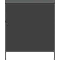 pannello laterale avvolgibile per pergole giardini di maggio "zip screen" in textilene antracite lato 3 m