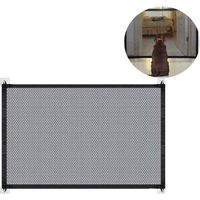 Barrière pliable pour chien et barrière d'escalier, noir