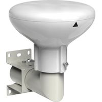 Outdoor Aerial, SLx Digidome For TV Digital Freeview HD 360° Omni Directional Amplified Antenna With Integrated 4G + 5G Filter And Full Installation Kit, White