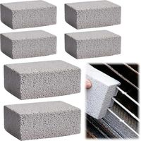 6 Pièces Pierre de Nettoyage pour Barbecue, 10x7x3.5cm Barbecue Nettoyage des Blocs, Grill Nettoyage Pierre, pour Nettoyer Barbecue Grills Griddles Four Carreaux, pour Cuisines,Salles de Bains