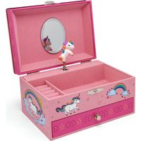 Caja con caja de música, unicornio, joyero colorido Tamaño: 174x134x99 mm SKU: ZV7420231
