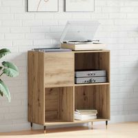 Record Cabinet Artisan oak 85 x 38 x 89 cm Engineered Wood vidaXL