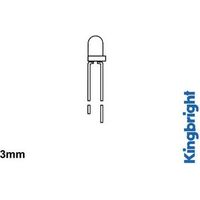 LED - GELB DIFFUS - STANDARD - 3 mm