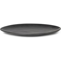 ferm-living Flow plato porcelana negra 22 cm
